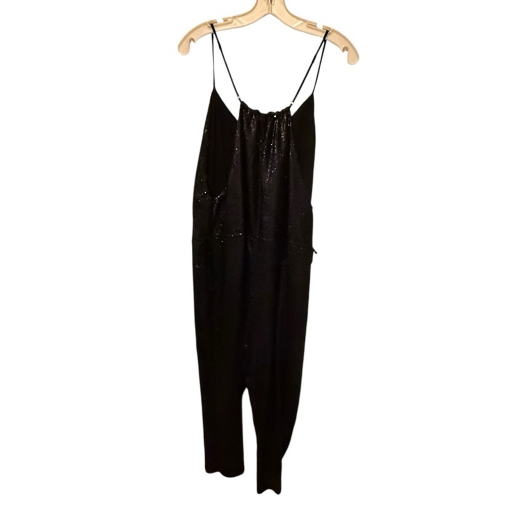 Free People Black Sequin Jumpsuit - Picture 6 of 8